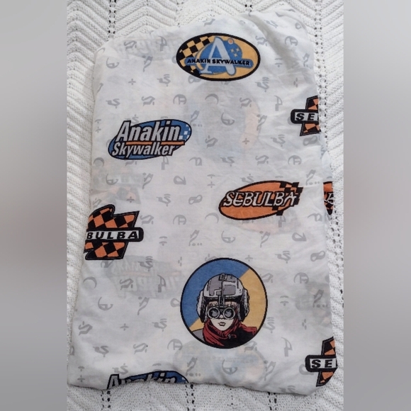 Star Wars Fitted Sheet  Single Anakin Skywalker Pod Race Sebulba Vintage Bedding - Picture 2 of 6